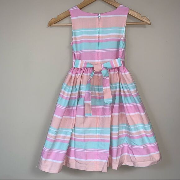 🆕 Bonnie Jean Dress 7 Striped Fit & Flare Party Holiday Formal Photoshoot Event - Picture 2 of 6